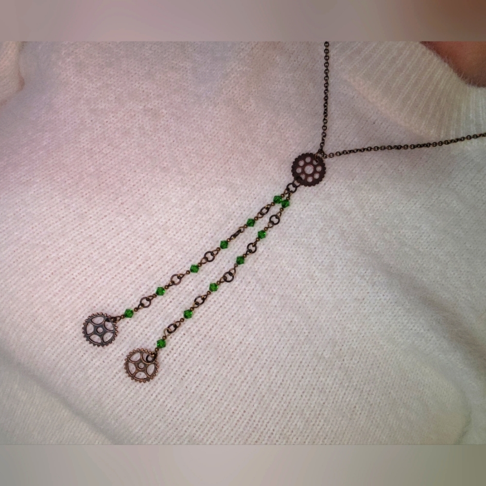 Beautiful One of a Kind Necklace w. Swarovski Crystal's
